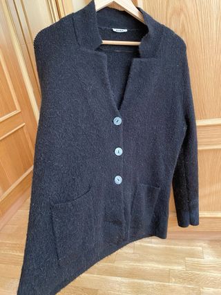 Cardigan Kyra Lana Alpaca Negro 