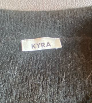 Cardigan Kyra Lana Alpaca Negro 