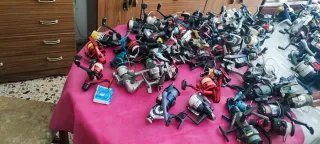 Lote de carretes de pesca