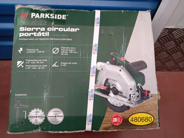 Sierra Circular Portátil Parkside PHKS 1350 E4