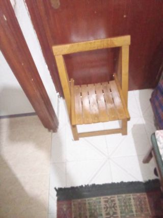 2    Silla de madera para terraza o jardín resiste