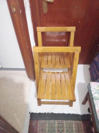 2    Silla de madera para terraza o jardín resiste