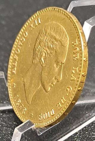 MONEDA ORO 25 PESETAS 1878 ALFONSO XII
