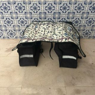 Alforge para bicicleta com estampa de coruja