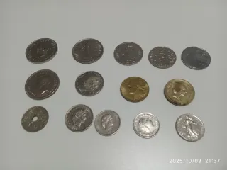 Colección de monedas antiguas