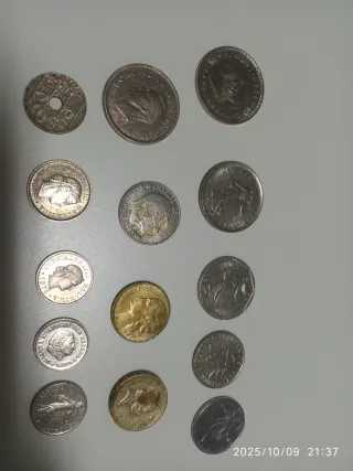Colección de monedas antiguas