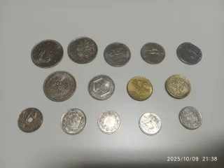 Colección de monedas antiguas