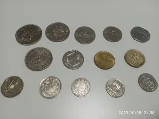 Colección de monedas antiguas