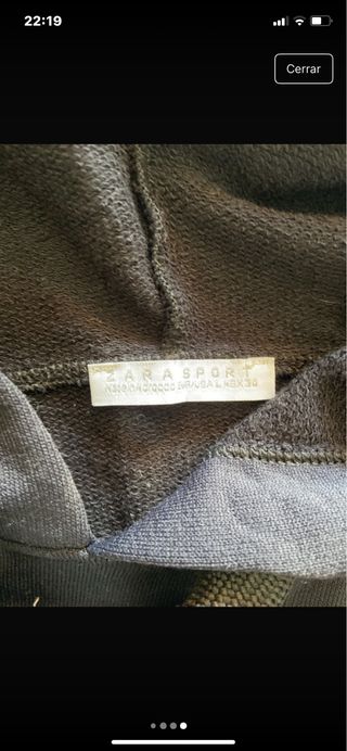 Sudadera deportiva azul