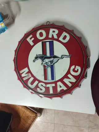 Chapa Decorativa Vintage Ford Mustang