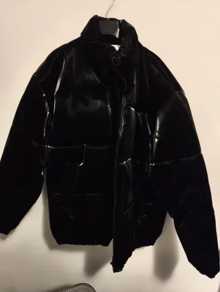 Topman Piumino Vinile Oversize Nero S