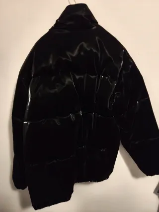 Topman Piumino Vinile Oversize Nero S