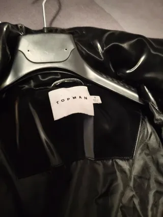 Topman Piumino Vinile Oversize Nero S