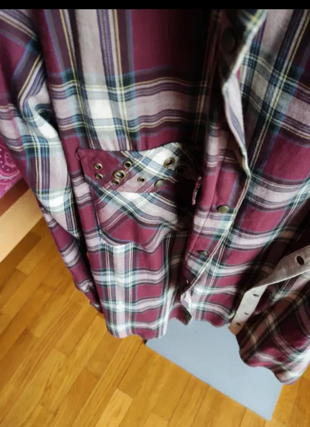 Camisa cuadros Zara Basic mujer