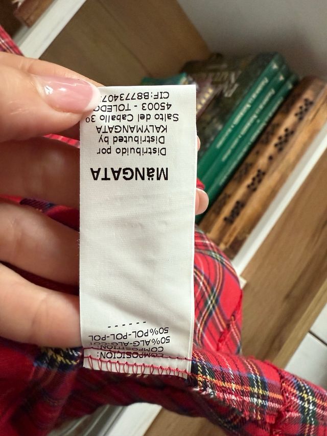 Vestido Mangata cuadros escoceses