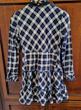 Vestido Highly Preppy Cuadros Volantes Talla L