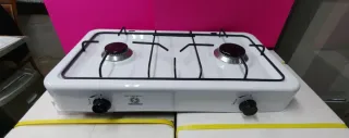 Cocina de gas portátil 2 fuegos