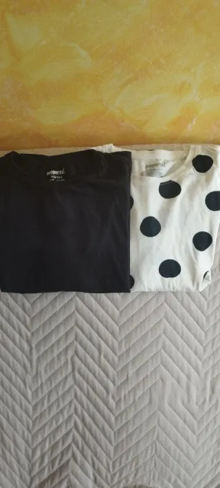 Camisetas Pepperts! Algodón Negro y Lunares