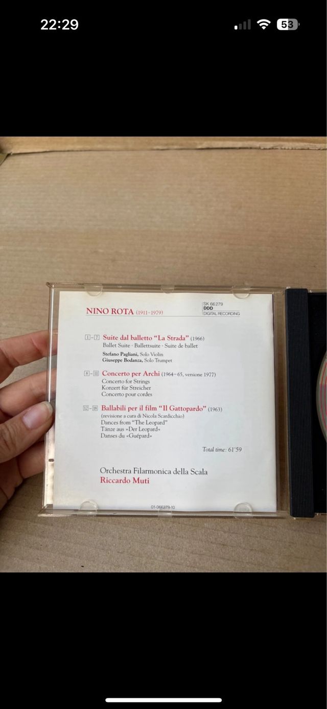 CD Nino Rota - La Strada, Il Gattopardo