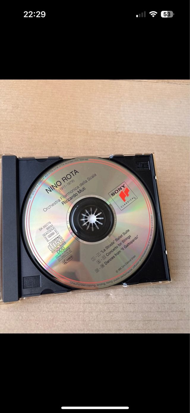 CD Nino Rota - La Strada, Il Gattopardo