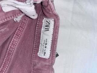 Pantalón vaquero ZARA rosa talla 13-14