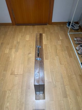 Mesa plegable madera con sillas