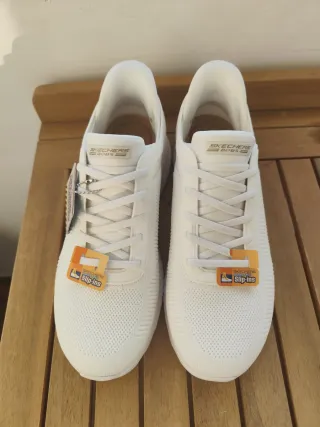 Zapatillas Skechers Bob's Slip-ins Blancas