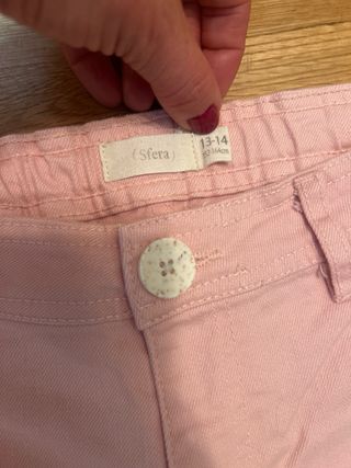 Pantalón vaquero rosa talla 14-14