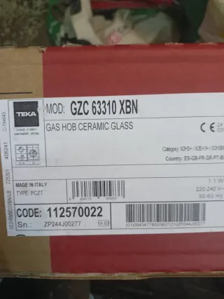 Encimera Teka GZC 63310 XBN