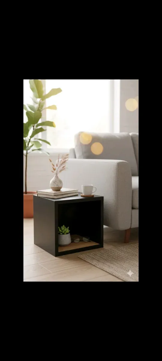 estanterías cuadradas 30x30x30 Mesita flotante.