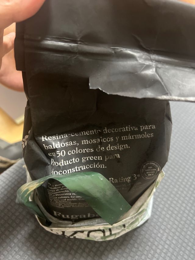 Lechada para baldosas negra