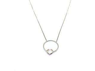 Collar Plata 925 Corazón y Aro