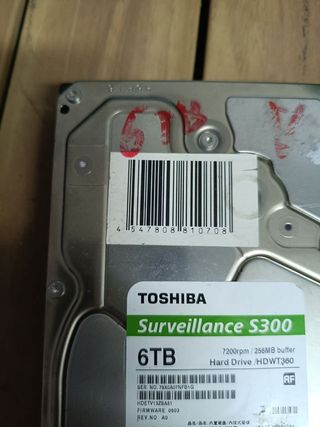 Disco Duro Toshiba Surveillance 6TB