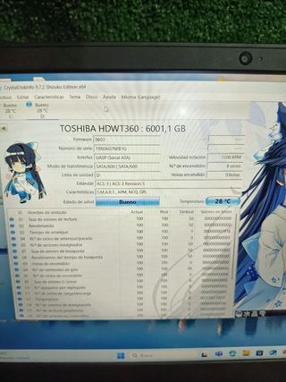 Disco Duro Toshiba Surveillance 6TB