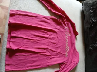Camiseta rosa manga larga Benetton