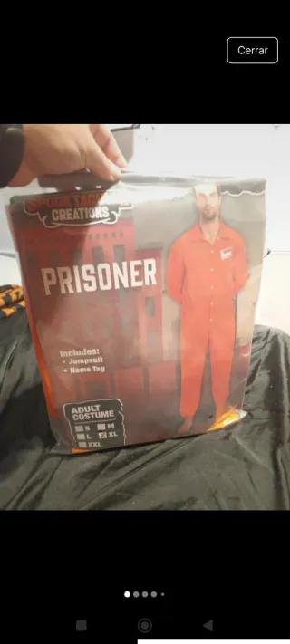 Disfraz Prisionero Naranja Spooktacular Creations 