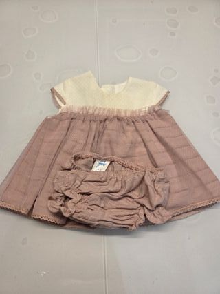 Conjunto vestido y braguita bebé 12 meses