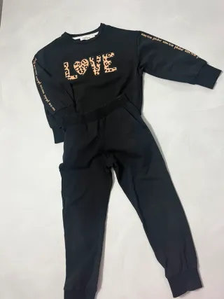 Tuta Original Marines LOVE nera bambina