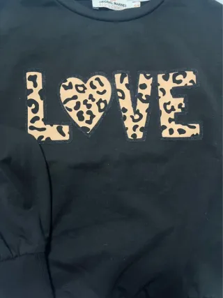 Tuta Original Marines LOVE nera bambina