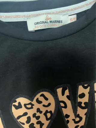 Tuta Original Marines LOVE nera bambina