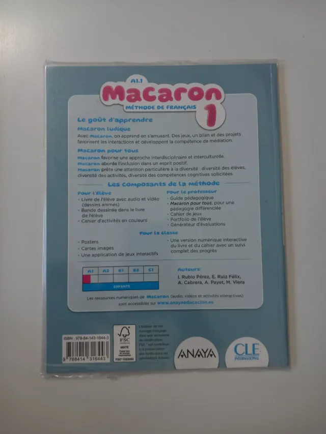 Lote: MACARON 1 Francés (Libro y cuadernillo)
