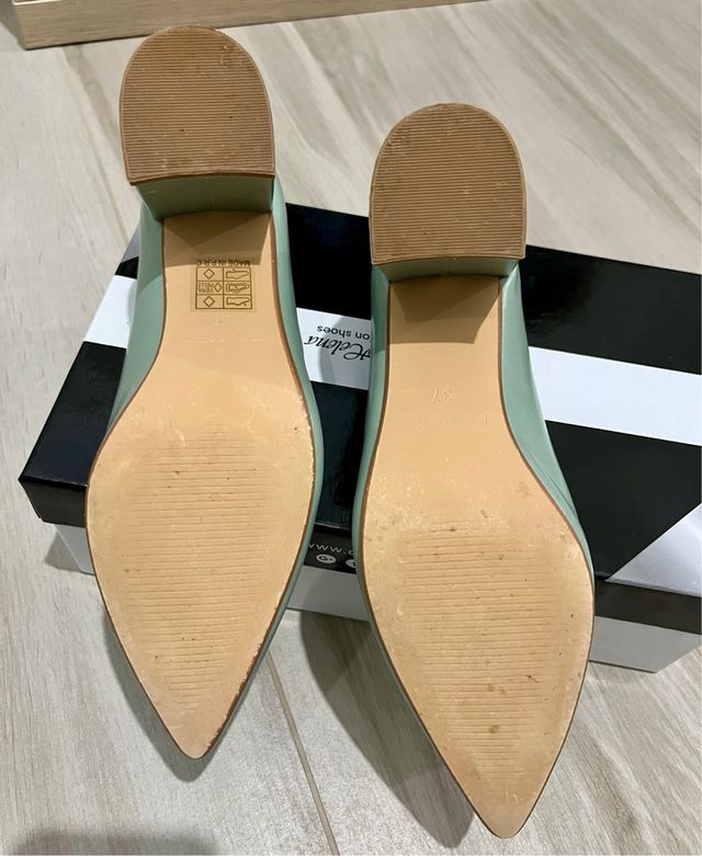 Décolleté Queen Helena verde tacco 37