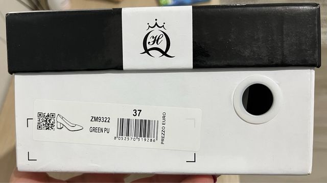 Décolleté Queen Helena verde tacco 37