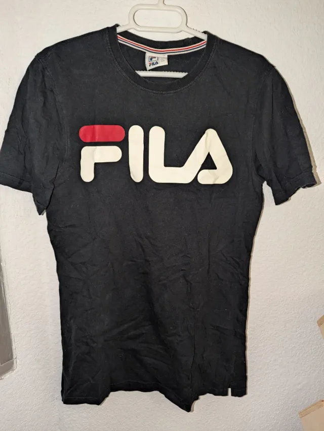 Camiseta Fila Hombre Negra