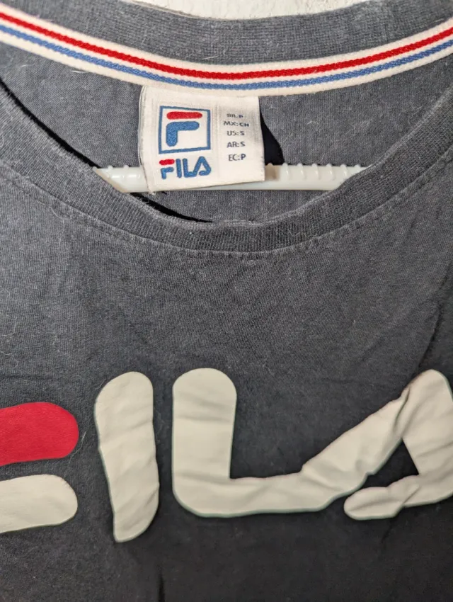 Camiseta Fila Hombre Negra