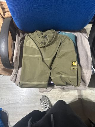 Chaqueta Carhartt cremallera verde oliva