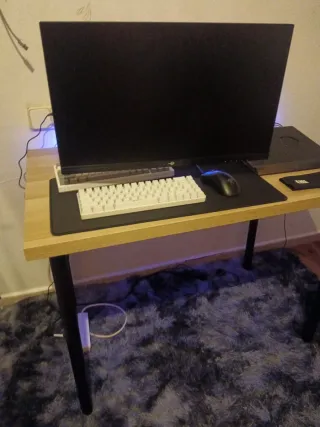 Teclado HYSC Blanco RGB, con cable, 60%
