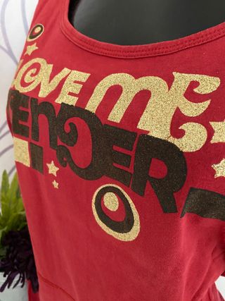 Camiseta Bershka Roja Talla L