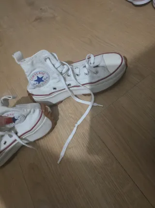 Converse blancas plataforma