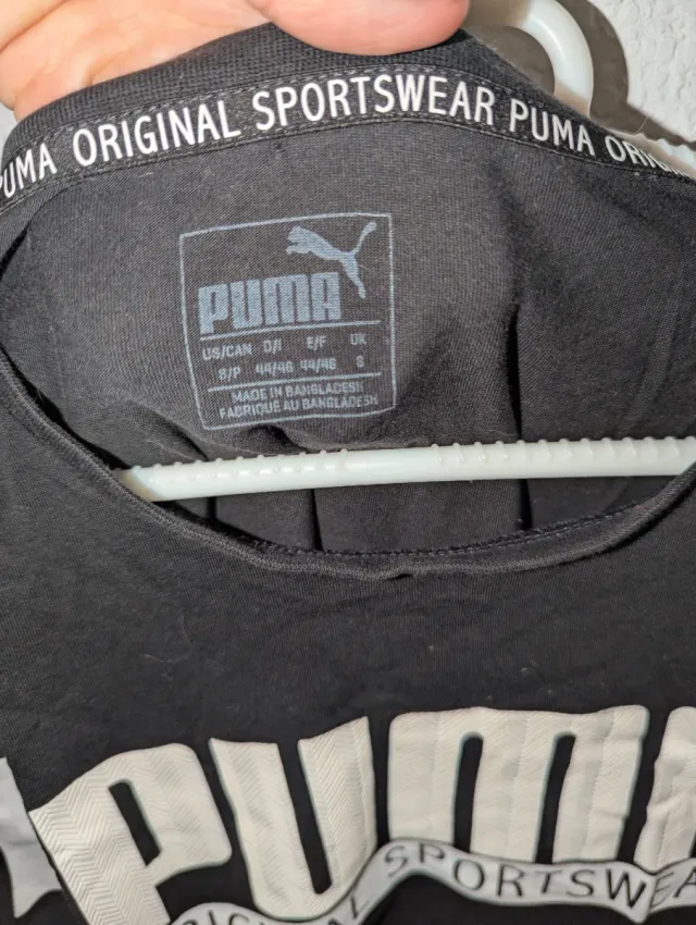 Camiseta Puma Hombre Negra